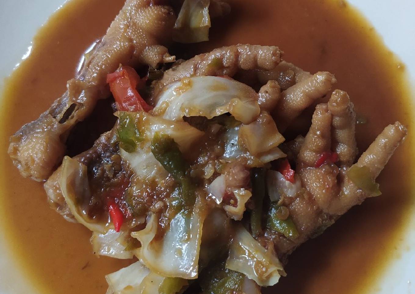 Ceker pedas kecap