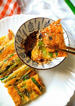 Foto resep 205. Pa-Jeon/ Haemul Pajeon/Korean Scallion Pancake
