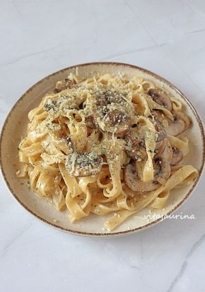 Foto resep Creamy Mushrooms Tagliatelle 😋👍