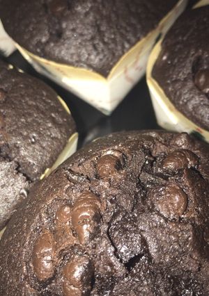 Foto resep Muffin Chocolate Topping Choco Chips