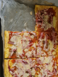 Una foto de Pizza nube keto