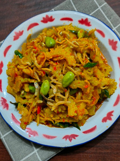 Foto resep Oseng pare teri pete