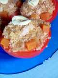 Tomates rellenos c/quinoa 🍅}:‑)🛸