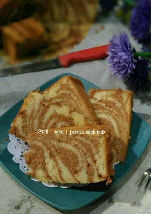 Foto resep Zebra Cake Putih Telur
