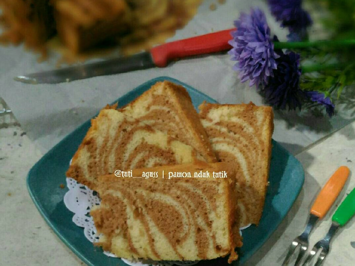 Langkah Mudah untuk Membuat Zebra Cake Putih Telur Istimewa