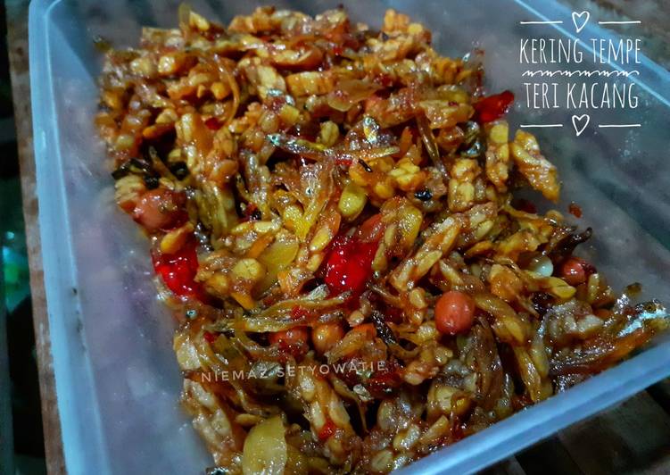 Bumbu KERING TEMPE TERI KACANG RENYAH (TIDAK LENGKET) | Langkah Membuat KERING TEMPE TERI KACANG RENYAH (TIDAK LENGKET) Yang Sempurna