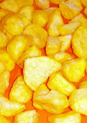 A picture of Tumeric potatoes.