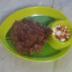 A picture of Singhara Flour Thalipith.
