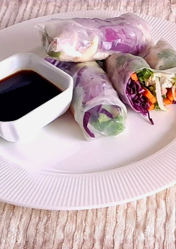 Una foto de Rollitos con verduras
