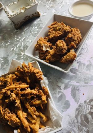 صورة لوصفة دجاج بروستد