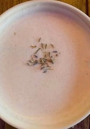 A picture of Lavender warm milk.