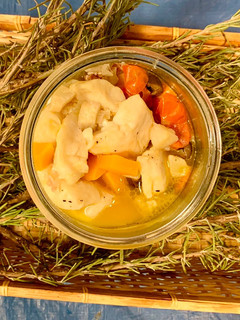 Foto di Merluzzo Pere e Zucca in Vasocottura