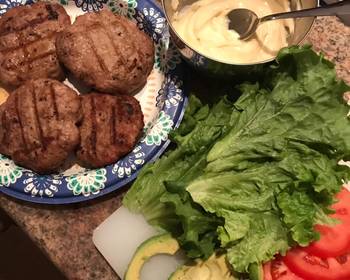 The New Way Making Recipe Turkey and avocado burgers with honey mustard sauce Most Delicious