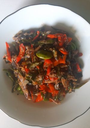 Foto resep Ikan pindang, pete pedas