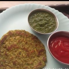 A picture of Moong (whole moong) chilla.
