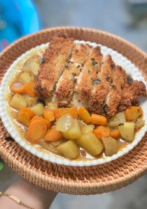 Foto resep Spicy Chicken Katsu with japanese curry