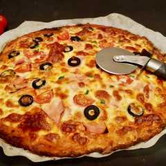 Una foto de Pizza de coliflor