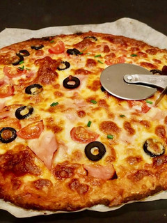Una foto de Pizza de coliflor