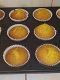 Yellow cornmeal cupcakes