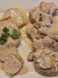 Filete de cerdo con champiñones 🐖