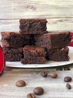Foto de Brownie de chocolate e cafe