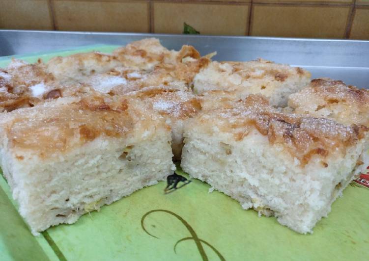Bizcocho de fresa y plátano sin huevo!