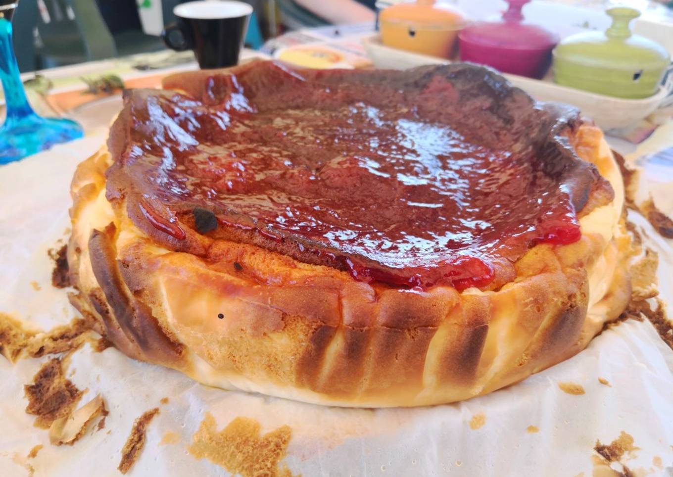 Tarta de queso al horno