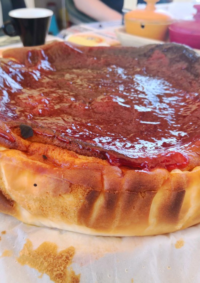 Una foto de Tarta de queso al horno