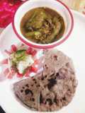 Stuffed taroi.....baajre ki roti