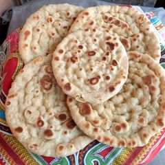 Homemade naan, without oven A picture of Homemade naan, without oven.
