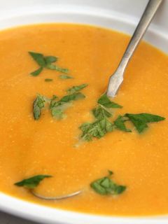 Édesburgonya krémleves recept fotója