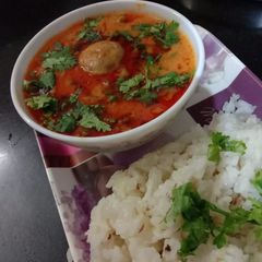A picture of Shahi mushroom matar Paneer restaurant style.