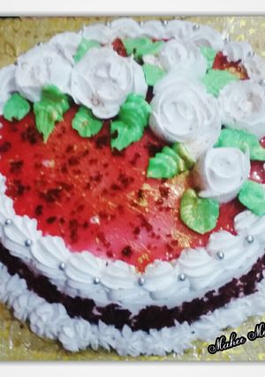 A picture of Red velvet cake.