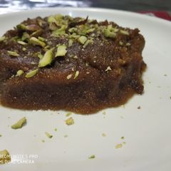 A picture of Jaggery pudding.