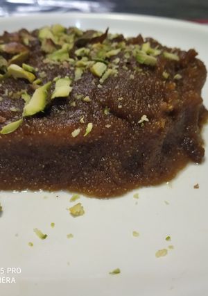 A picture of Jaggery pudding.