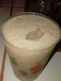 Batido fresa, leche, banano, vainilla