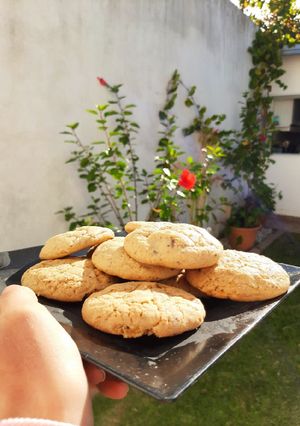 Una foto de Galletas con trocitos de chocolate