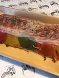 Terrine aux légumes,pancetta et mozzarella di buffala