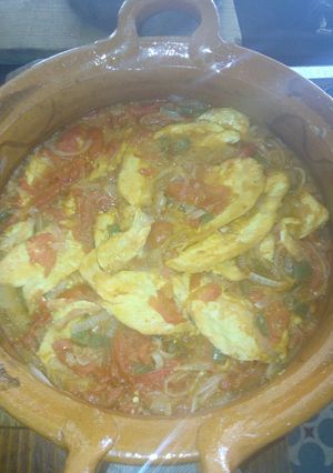 Una foto de Pechuga de pollo a la mexicana a la Mario, s