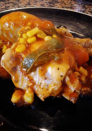 Una foto de Pollo simple