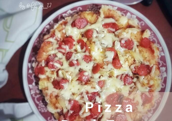 Pizza🍕Roti Tawar Teflon