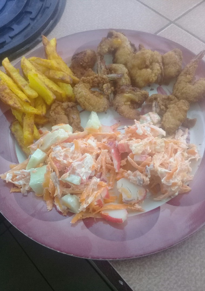 Una foto de Camarones empanizados