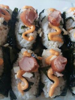 Foto resep Onigiri Sosis Spicy Mayo
