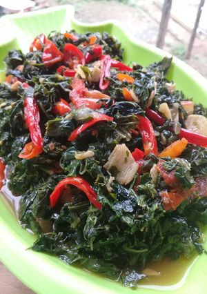 Foto resep Tumis Daun Singkong
