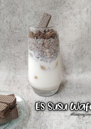 Foto resep 399. Es Susu Wafer