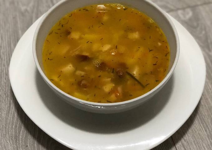 Гороховый Суп С Копченой Курицей Фото