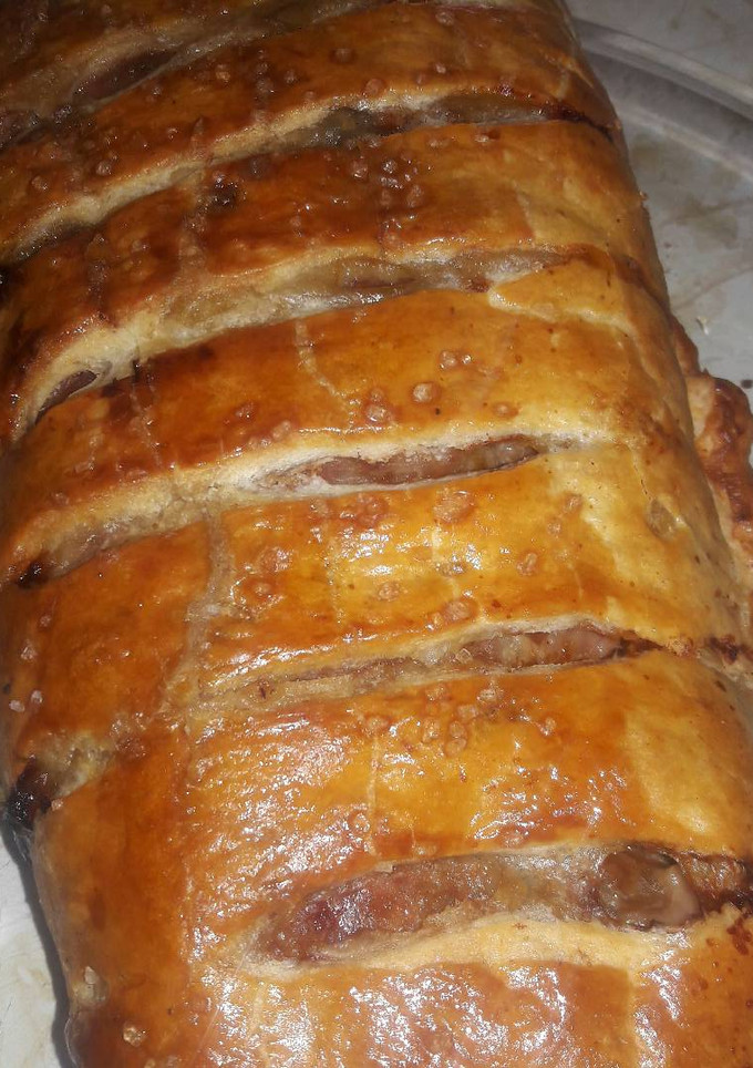 Una foto de Filete a la Wellington