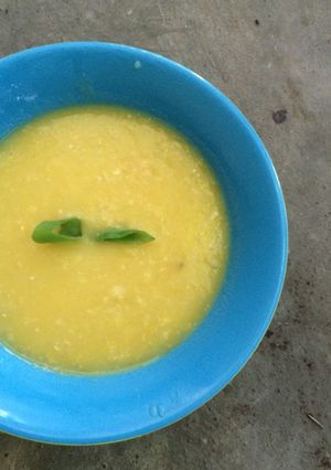 Foto resep Soup creamy potato with kobocha n cheese (menu mpasi 10 bln)
