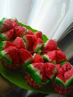 Foto resep Bolu kukus semangka
