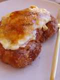Torrija de croissant con crema quemada